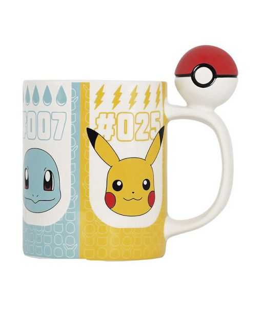 Taza starters con pokeball 3D Pokèmon 456ml