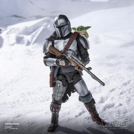 Figura Hasbro Mandalorian & Grogu - Star Wars: The Mandalorian - El Camino del Cazador Black Series 15cm