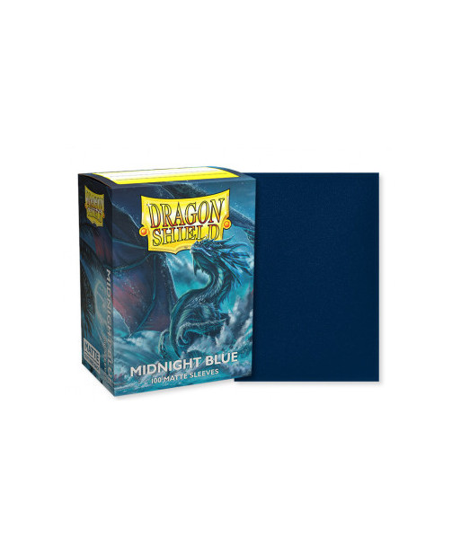 Fundas Standard Matte Midnight Blue (100) - Dragon Shield