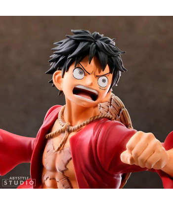 Figura ABYstyle Studio Monkey D. Luffy Red Hawk - One Piece - ¡El Golpe de Fuego Definitivo! 16cm