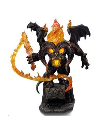 Figura Iron Studios Balrog Minifigura - El Señor de los Anillos - El Látigo de Fuego de Moria 17cm