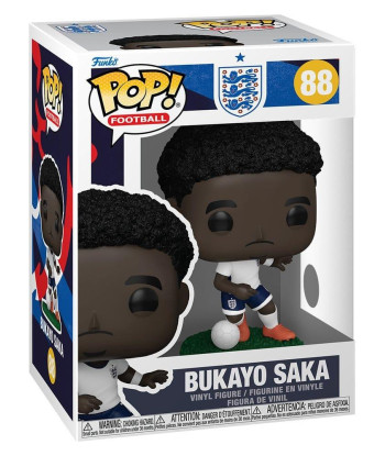 Figura Funko Pop Bukayo Saka 88 - Selección de Inglaterra - El Talento de los Tres Leones