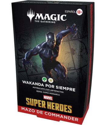 Mazo de Commander Marvel Super Heroes: Wakanda por Siempre - Magic The Gathering (Español)