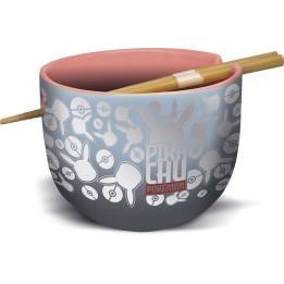Cuenco Ramen con palillos en caja - Pokémon Metal Meltdown