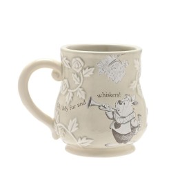 TAZA RELIEVE ALICIA PAIS DE LAS MARAVILLAS CONEJO BLANCO
