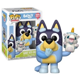 Figura Funko Pop Bandit con Unicornio 2371 - Bluey - Las Bromas de Papá
