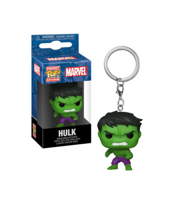 Llavero Funko Pop Hulk - Marvel Avengers - El Gigante Esmeralda en plena Rabia