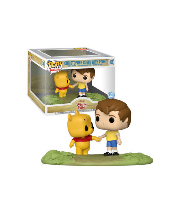 Figura Funko Pop Christopher Robin with Pooh 1306 - Disney Winnie the Pooh - Exclusiva Edición Especial Pop Moment
