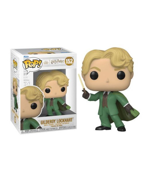 Figura Funko Pop Gilderoy Lockhart 152 - Harry Potter y la Cámara Secreta - Traje Verde y Varita
