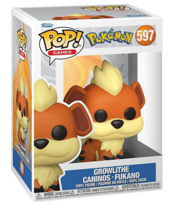 Figura Funko Pop Growlithe 597 - Pokémon - El Compañero Canino más Leal