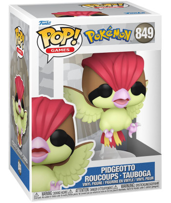 Figura Funko Pop Pidgeotto 849 - Pokémon - El Guardián de los Cielos de Kanto
