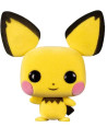 Figura Funko Pop Pichu 579 - Pokémon - Edición Flocked con Tacto Suave y Aterciopelado