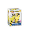 Figura Funko Pop Pichu 579 - Pokémon - Edición Flocked con Tacto Suave y Aterciopelado
