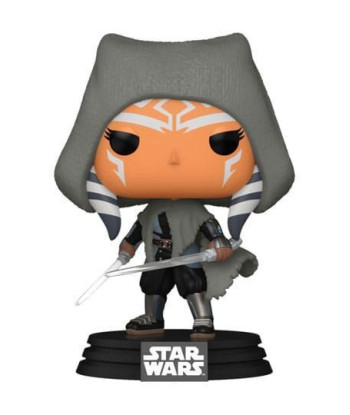 Figura Funko Pop Ahsoka Tano 650 - Star Wars - Capucha Gris y Sables Duales