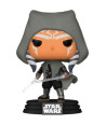 Figura Funko Pop Ahsoka Tano 650 - Star Wars - Capucha Gris y Sables Duales