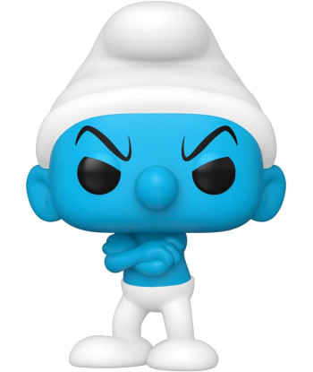 Figura Funko Pop Pitufo Gruñón 1518 - Los Pitufos - Pose Clásica con Brazos Cruzados