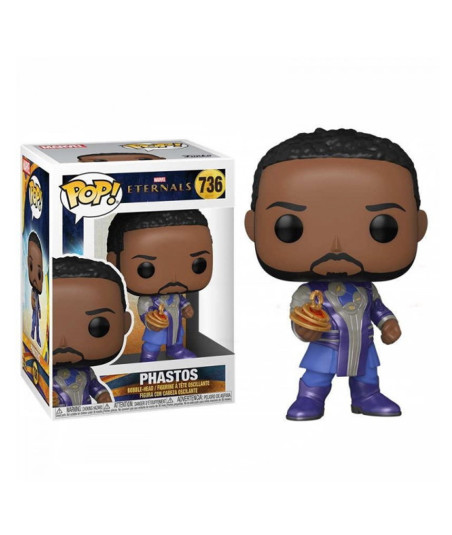 Figura Funko Pop Phastos 736 - Marvel Eternals - El Maestro Inventor con su Creación Dorada