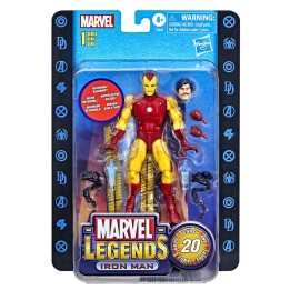 Figura Hasbro Iron Man 20th Anniversary - Marvel Legends Series - ¡El Vengador Dorado Original! 15cm