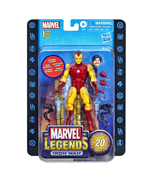 Figura Hasbro Iron Man 20th Anniversary - Marvel Legends Series - ¡El Vengador Dorado Original! 15cm