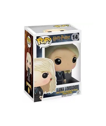 Figura Funko Pop Luna Lovegood 14 - Harry Potter - Uniforme Ravenclaw y Pendientes Rábano