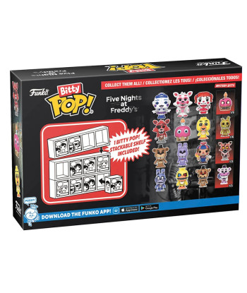 Figura Funko Bitty Pop Pack Nightmare Bonnie, Chica, Freddy & Mistery - Five Nights at Freddy's - Set de 4 con Figura Misteriosa