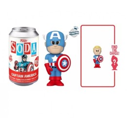 Figura Funko Soda Capitán América - Marvel - El Centinela de la Libertad en su Versión más Refrescante