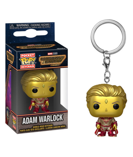 Llavero Funko Pocket Pop Adam Warlock - Marvel Guardianes de la Galaxia Vol. 3 - El Guerrero Dorado de los Soberanos