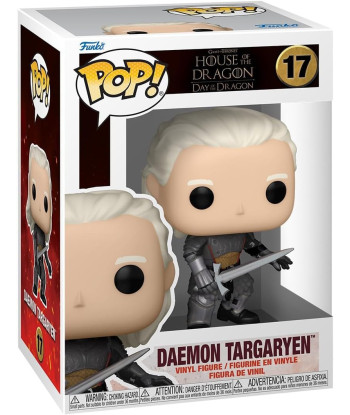 Figura Funko Pop Daemon Targaryen 17 - La Casa del Dragón - El Príncipe Canalla en Armadura de Combate