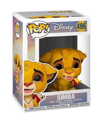 Figura Funko Pop Simba con Gusano 496 - Disney El Rey León - ¡Viscoso pero Sabroso!