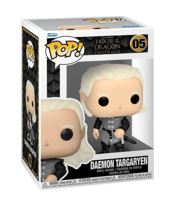 Figura Funko Pop Daemon Targaryen 05 - La Casa del Dragón - El Príncipe Canalla con su Espada de Acero Valyrio