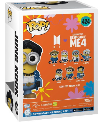 Figura Funko Pop Jung Kook 424 - BTS x Minions - Gru 4: Mi villano favorito - ¡El Guiño más Irresistible!