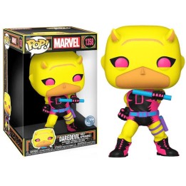 Figura Funko Pop Daredevil First Appearance 1358 - Marvel - Jumbo Blacklight El Vigilante Neón