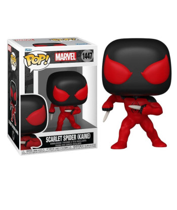 Figura Funko Pop Scarlet Spider (Kaine) 1447 - Marvel Comics - El Clon Letal con Traje Rojo y Negro