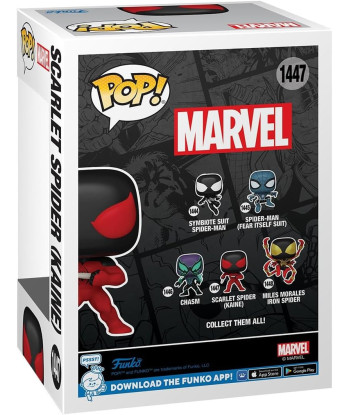 Figura Funko Pop Scarlet Spider (Kaine) 1447 - Marvel Comics - El Clon Letal con Traje Rojo y Negro