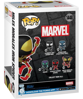 Figura Funko Pop Miles Morales Iron Spider 1448 - Marvel - El Trepamuros con Armadura Tecnológica