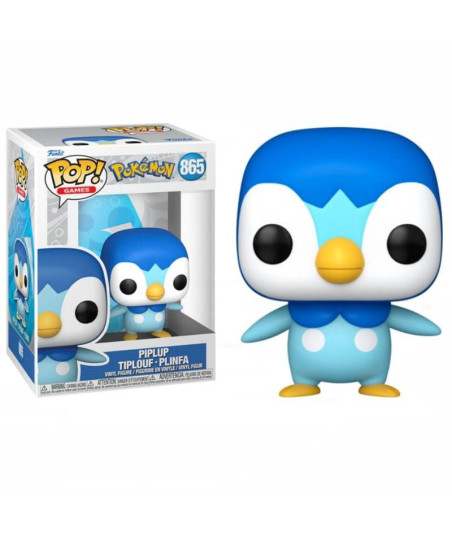 Figura Funko Pop Piplup 865 - Pokémon - El Inicial de Agua más Orgulloso de Sinnoh