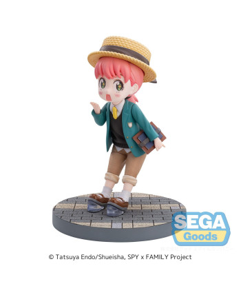 Figura Sega Luminasta Anya Forger 15cm - Spy x Family - Stylish Look con Sombrero de Paja
